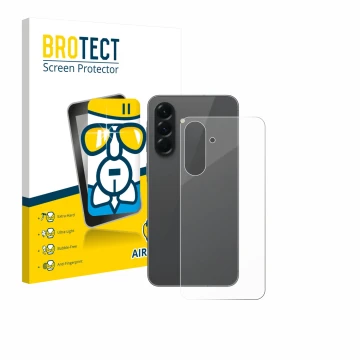 Vorderseite einer Produktverpackung mit dem Markenlogo BROTECT. Daneben ist das Gerät Samsung Galaxy A56 5G Enterprise Edition