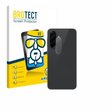 Vorderseite einer Produktverpackung mit dem Markenlogo BROTECT. Daneben ist das Gerät Samsung Galaxy A36 5G Enterprise Edition
