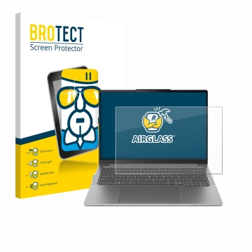 Vorderseite einer Produktverpackung mit dem Markenlogo BROTECT. Daneben ist das Gerät Lenovo IdeaPad Pro 5 Gen 10 14