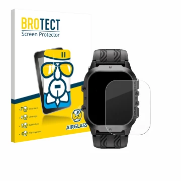 Vorderseite einer Produktverpackung mit dem Markenlogo BROTECT. Daneben ist das Gerät Oukitel BT20 1.96
