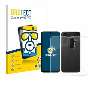 Vorderseite einer Produktverpackung mit dem Markenlogo BROTECT. Daneben ist das Gerät Samsung Galaxy A26 5G Enterprise Edition