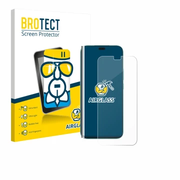 Vorderseite einer Produktverpackung mit dem Markenlogo BROTECT. Daneben ist das Gerät Honor 400 Lite mit dem zugehörigen Displ