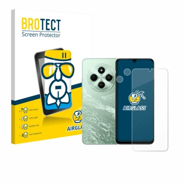 Vorderseite einer Produktverpackung mit dem Markenlogo BROTECT. Daneben ist das Gerät Xiaomi Poco C75 (Display+Kamera) mit dem