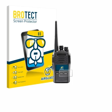 Vorderseite einer Produktverpackung mit dem Markenlogo BROTECT. Daneben ist das Gerät Midland G18 Pro PMR mit dem zugehörigen 