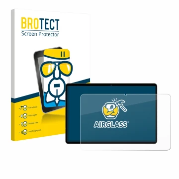 Vorderseite einer Produktverpackung mit dem Markenlogo BROTECT. Daneben ist das Gerät Meberry M8 mit dem zugehörigen Displaysc