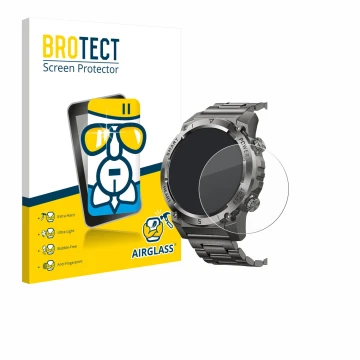 Vorderseite einer Produktverpackung mit dem Markenlogo BROTECT. Daneben ist das Gerät Naixues 55G 1.46