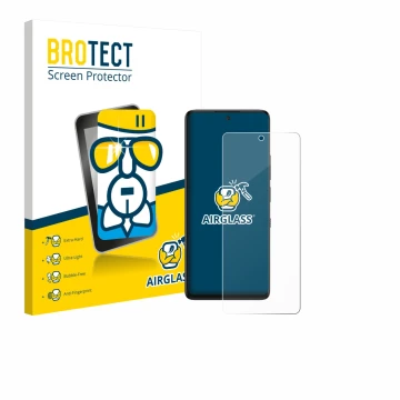 Vorderseite einer Produktverpackung mit dem Markenlogo BROTECT. Daneben ist das Gerät TCL 60 NxtPaper 4G mit dem zugehörigen D