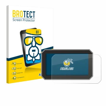 Vorderseite einer Produktverpackung mit dem Markenlogo BROTECT. Daneben ist das Gerät Honda Forza 2025 mit dem zugehörigen Dis