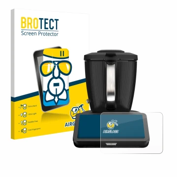 Vorderseite einer Produktverpackung mit dem Markenlogo BROTECT. Daneben ist das Gerät Vorwerk Bimby TM7 mit dem zugehörigen Di