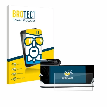 Vorderseite einer Produktverpackung mit dem Markenlogo BROTECT. Daneben ist das Gerät Audi A3 Sportback TFSI e Facelift MMI 20