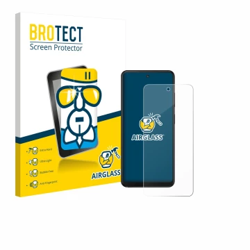 Vorderseite einer Produktverpackung mit dem Markenlogo BROTECT. Daneben ist das Gerät Xplora HMD Fusion X1 mit dem zugehörigen