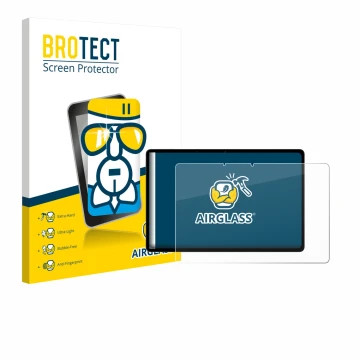 Vorderseite einer Produktverpackung mit dem Markenlogo BROTECT. Daneben ist das Gerät Oppo Pad SE mit dem zugehörigen Displays