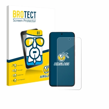Vorderseite einer Produktverpackung mit dem Markenlogo BROTECT. Daneben ist das Gerät Vivo X200 FE mit dem zugehörigen Display