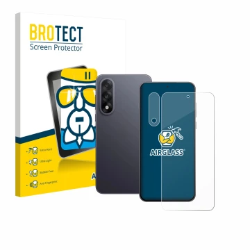 Vorderseite einer Produktverpackung mit dem Markenlogo BROTECT. Daneben ist das Gerät OnePlus Nord 5 (Display+Kamera) mit dem 