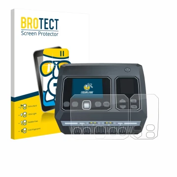 Vorderseite einer Produktverpackung mit dem Markenlogo BROTECT. Daneben ist das Gerät SkyRc D750 Mix mit dem zugehörigen Displ