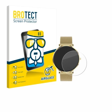 Vorderseite einer Produktverpackung mit dem Markenlogo BROTECT. Daneben ist das Gerät Mivora Eleganza PRO 1.32