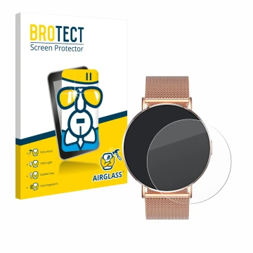 Vorderseite einer Produktverpackung mit dem Markenlogo BROTECT. Daneben ist das Gerät Levowatch Eve 1.3