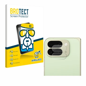 Vorderseite einer Produktverpackung mit dem Markenlogo BROTECT. Daneben ist das Gerät Google Pixel 10 Pro Fold (NUR Kameraschu