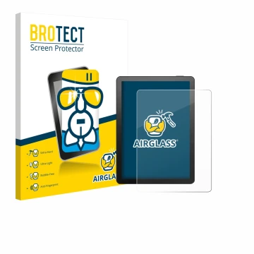 Vorderseite einer Produktverpackung mit dem Markenlogo BROTECT. Daneben ist das Gerät Bigme B6 Color mit dem zugehörigen Displ