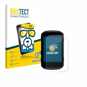 Vorderseite einer Produktverpackung mit dem Markenlogo BROTECT. Daneben ist das Gerät Garmin Edge 550 mit dem zugehörigen Disp