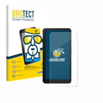 Vorderseite einer Produktverpackung mit dem Markenlogo BROTECT. Daneben ist das Gerät DuRoBo Krono mit dem zugehörigen Display