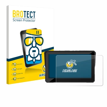 Vorderseite einer Produktverpackung mit dem Markenlogo BROTECT. Daneben ist das Gerät Carpuride W502 Pro 5