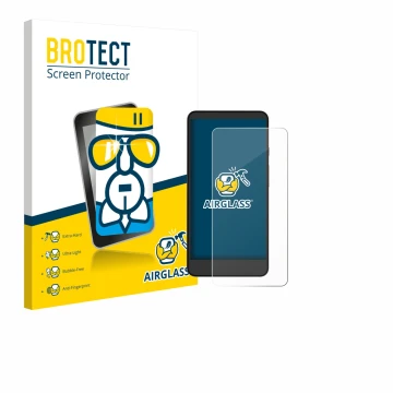 Vorderseite einer Produktverpackung mit dem Markenlogo BROTECT. Daneben ist das Gerät Xiaomi Moaan InkPalm Mini Plus 2 mit dem