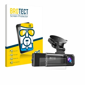 Vorderseite einer Produktverpackung mit dem Markenlogo BROTECT. Daneben ist das Gerät Redtiger F7NP mit dem zugehörigen Displa