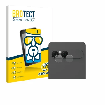 Vorderseite einer Produktverpackung mit dem Markenlogo BROTECT. Daneben ist das Gerät Sony Xperia 10 VII (NUR Kameraschutz) mi