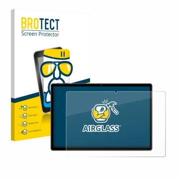 Vorderseite einer Produktverpackung mit dem Markenlogo BROTECT. Daneben ist das Gerät Pixpeak L211-EEA 14.1