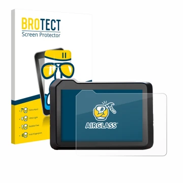 Vorderseite einer Produktverpackung mit dem Markenlogo BROTECT. Daneben ist das Gerät KTM 990 Duke 2024 mit dem zugehörigen Di