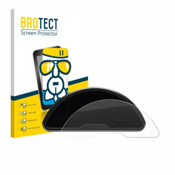 Vorderseite einer Produktverpackung mit dem Markenlogo BROTECT. Daneben ist das Gerät motogadget motoscope pro mit dem zugehör