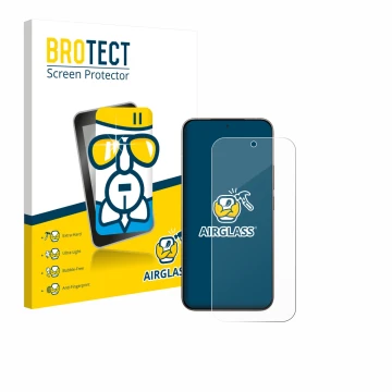 Vorderseite einer Produktverpackung mit dem Markenlogo BROTECT. Daneben ist das Gerät Xiaomi 17 mit dem zugehörigen Displaysch