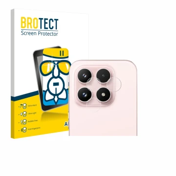 Vorderseite einer Produktverpackung mit dem Markenlogo BROTECT. Daneben ist das Gerät Xiaomi 17 (NUR Kameraschutz) mit dem zug