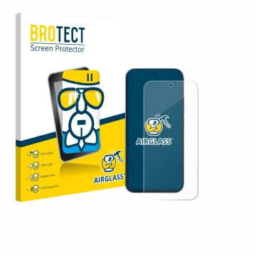 Vorderseite einer Produktverpackung mit dem Markenlogo BROTECT. Daneben ist das Gerät Xiaomi 17 Pro Max mit dem zugehörigen Di