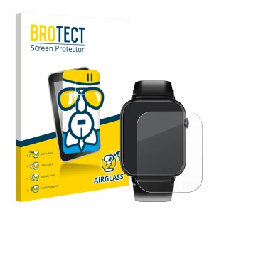 Vorderseite einer Produktverpackung mit dem Markenlogo BROTECT. Daneben ist das Gerät Oukitel V3 1.83