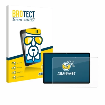 Vorderseite einer Produktverpackung mit dem Markenlogo BROTECT. Daneben ist das Gerät Black Shark Pad 6 mit dem zugehörigen Di