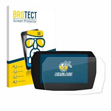 Vorderseite einer Produktverpackung mit dem Markenlogo BROTECT. Daneben ist das Gerät Ducati Streetfighter V2 2025 mit dem zug