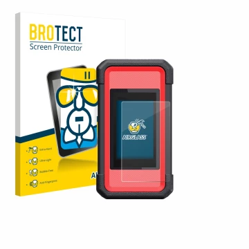 Vorderseite einer Produktverpackung mit dem Markenlogo BROTECT. Daneben ist das Gerät Launch X431 SmartLink C V2.0 mit dem zug