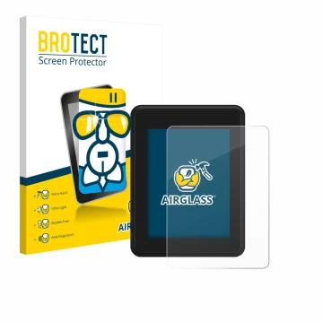 Vorderseite einer Produktverpackung mit dem Markenlogo BROTECT. Daneben ist das Gerät Neodrives simplyDisplay mit dem zugehöri