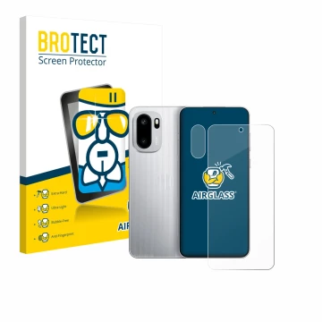 Vorderseite einer Produktverpackung mit dem Markenlogo BROTECT. Daneben ist das Gerät OnePlus Ace 6 (Display+Kamera) mit dem z