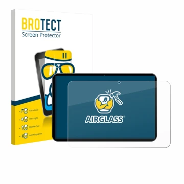 Vorderseite einer Produktverpackung mit dem Markenlogo BROTECT. Daneben ist das Gerät Tabwee T60 PRO 13.4