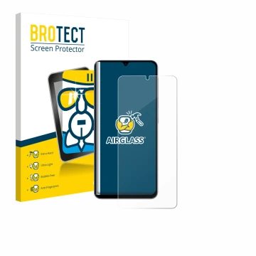 Vorderseite einer Produktverpackung mit dem Markenlogo BROTECT. Daneben ist das Gerät Samsung Galaxy A07 mit dem zugehörigen D