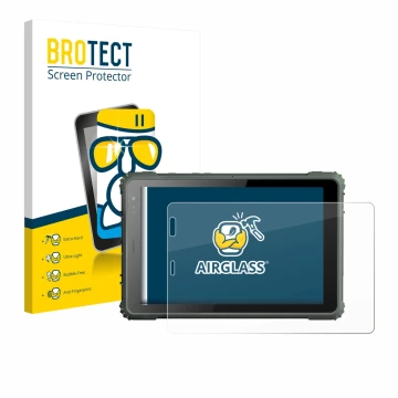 Vorderseite einer Produktverpackung mit dem Markenlogo BROTECT. Daneben ist das Gerät Geshem MTK6877 mit dem zugehörigen Displ