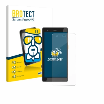 Vorderseite einer Produktverpackung mit dem Markenlogo BROTECT. Daneben ist das Gerät Scorpion 6X V2 mit dem zugehörigen Displ
