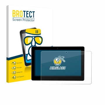 Vorderseite einer Produktverpackung mit dem Markenlogo BROTECT. Daneben ist das Gerät Victron Energy GX Touch 70 Flush mit dem