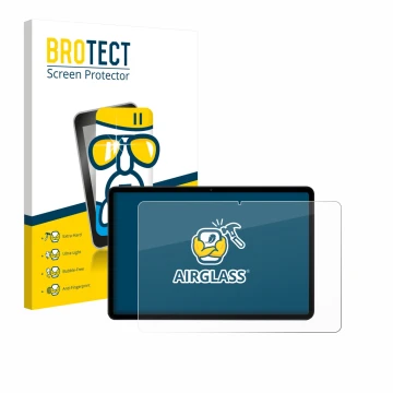 Vorderseite einer Produktverpackung mit dem Markenlogo BROTECT. Daneben ist das Gerät Xiaomi Poco Pad M1 mit dem zugehörigen D