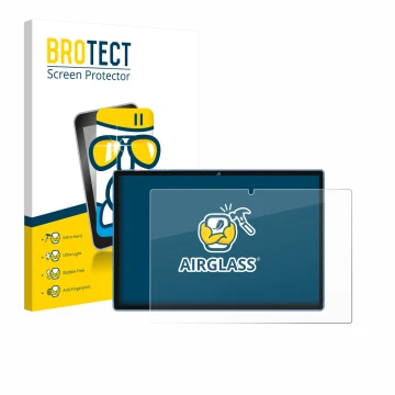 Vorderseite einer Produktverpackung mit dem Markenlogo BROTECT. Daneben ist das Gerät Biegedy B25 10.1