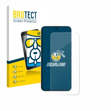 Vorderseite einer Produktverpackung mit dem Markenlogo BROTECT. Daneben ist das Gerät Oppo F31 Pro mit dem zugehörigen Display