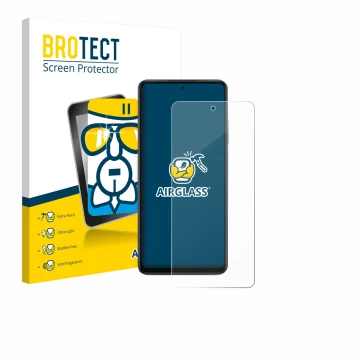 Vorderseite einer Produktverpackung mit dem Markenlogo BROTECT. Daneben ist das Gerät Oppo K13x mit dem zugehörigen Displaysch